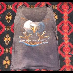 Vintage Harley Davidson Eagle T Shirt Tank